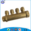 4 way plumbing PEX pipe brass water manifold